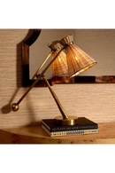 Lampe de table en rotin naturel | Eichholtz Kon Tiki | OROA.fr