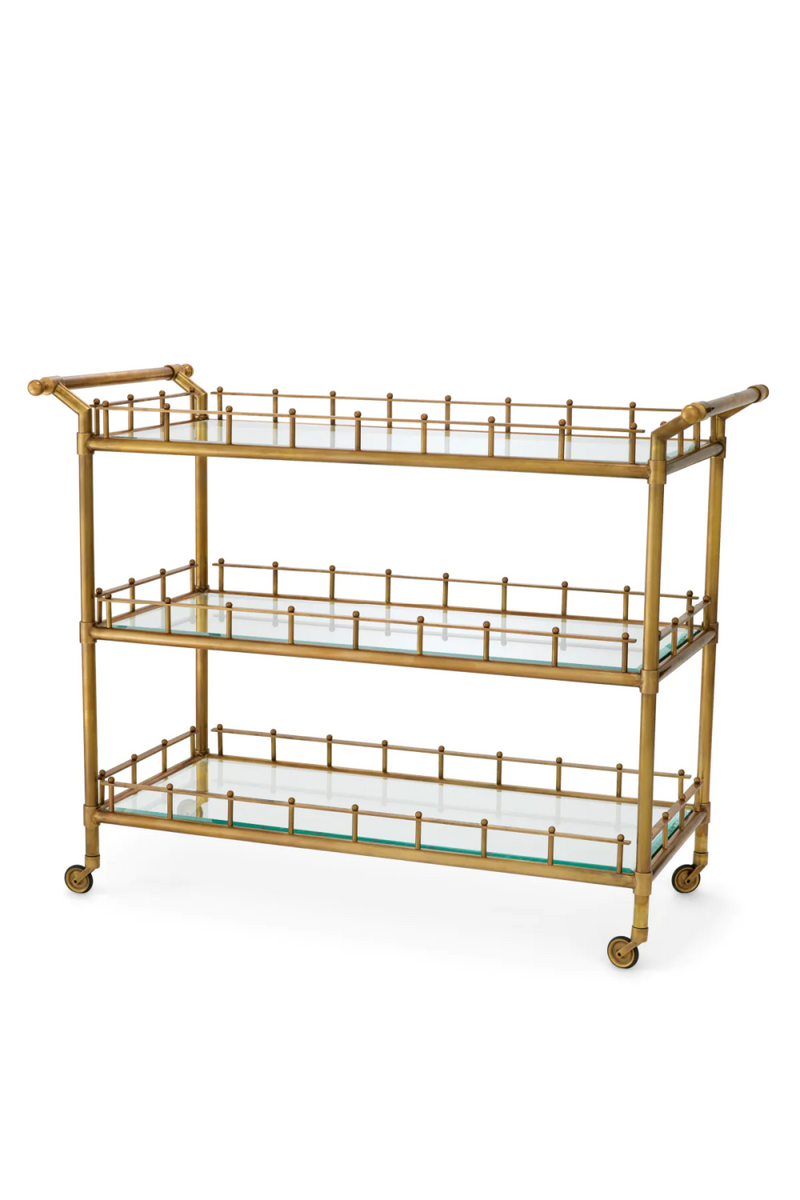 Chariot en laiton vintage L | Eichholtz Scarlett | OROA.fr
