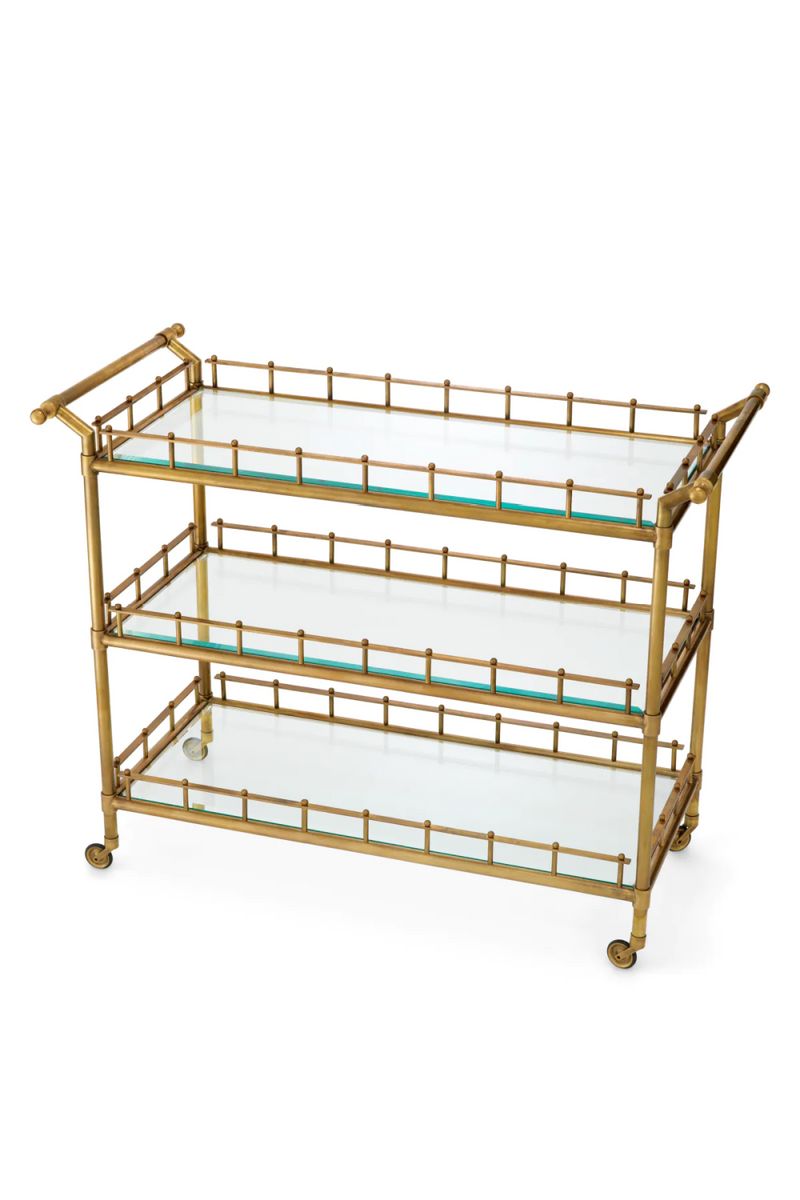 Chariot en laiton vintage L | Eichholtz Scarlett | OROA.fr