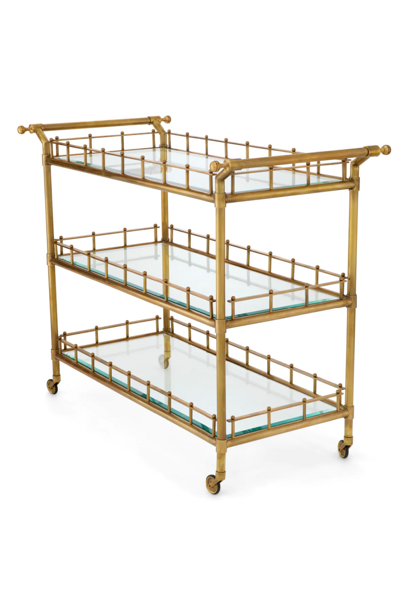 Chariot en laiton vintage L | Eichholtz Scarlett | OROA.fr