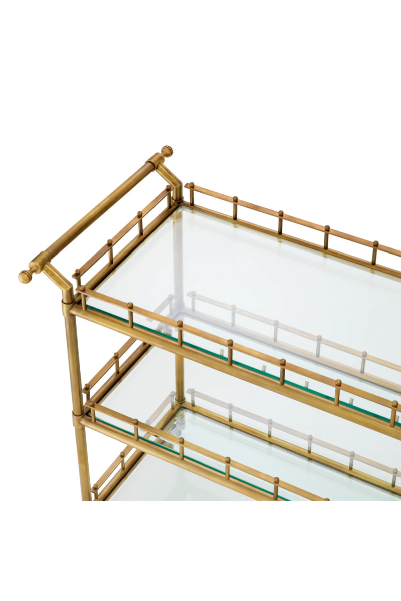 Chariot en laiton vintage L | Eichholtz Scarlett | OROA.fr