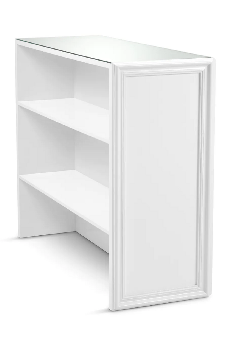 Buffet bar blanc a rainures | Eichholtz Roland | OROA.fr