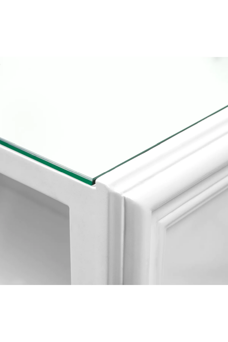 Buffet bar blanc a rainures | Eichholtz Roland | OROA.fr