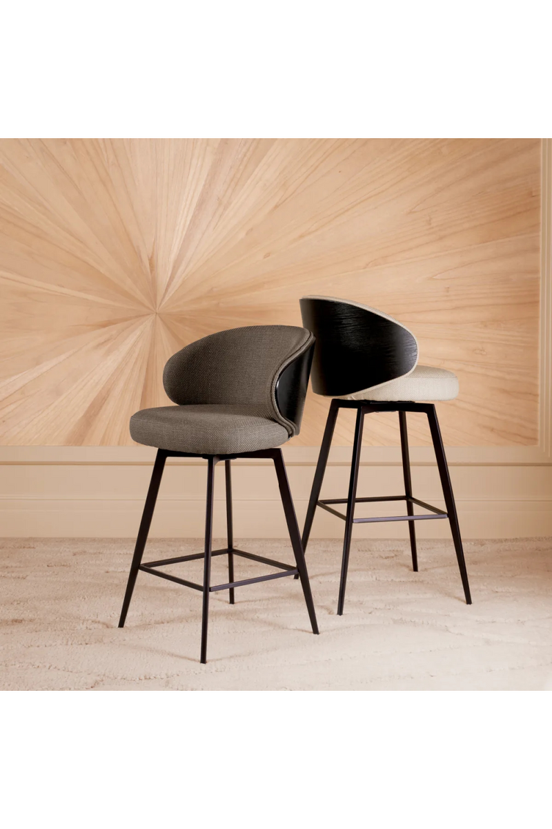Tabouret de bar sable | Eichholtz Camerota | OROA.fr
