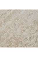 Table de salle a manger en travertin sur piedestal | Eichholtz Genova | OROA.fr