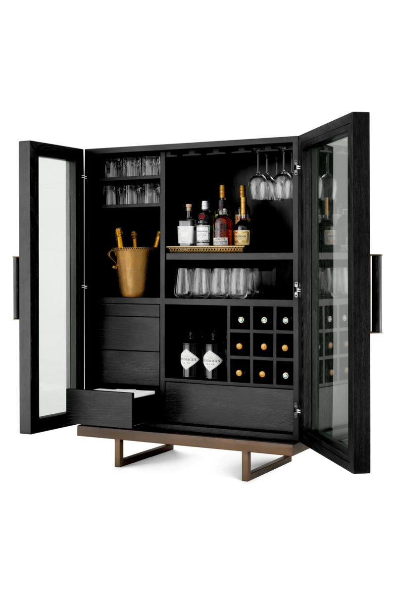 Buffet bar en chene charbon | Eichholtz Connaught | OROA.fr