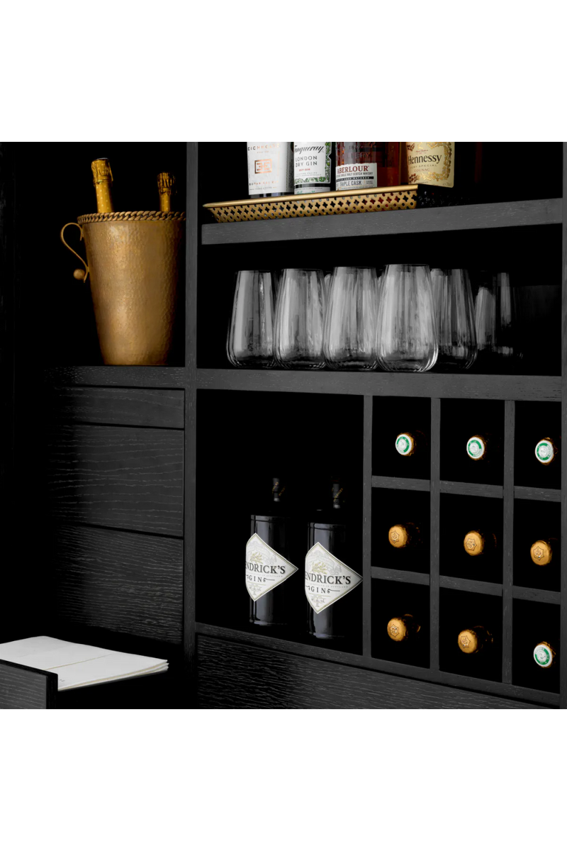 Buffet bar en chene charbon | Eichholtz Connaught | OROA.fr