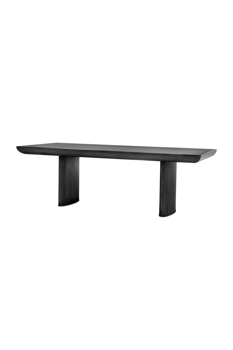 Table de salle a manger en chene gris | Eichholtz Winston | OROA.fr