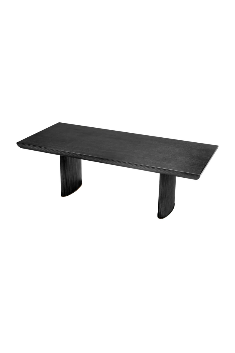 Table de salle a manger en chene gris | Eichholtz Winston | OROA.fr