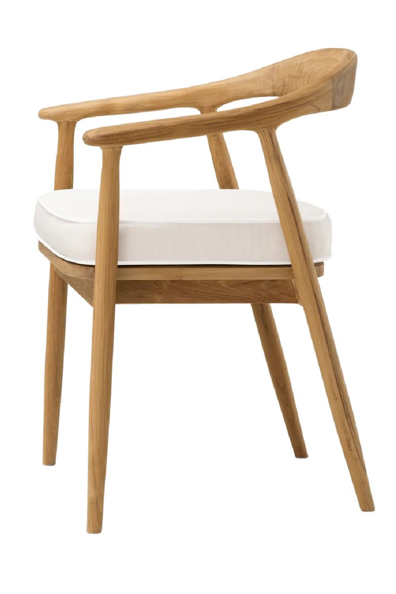 Chaise de salle à manger d'extérieur en teck naturel | Eichholtz Bealenote | OROA.fr