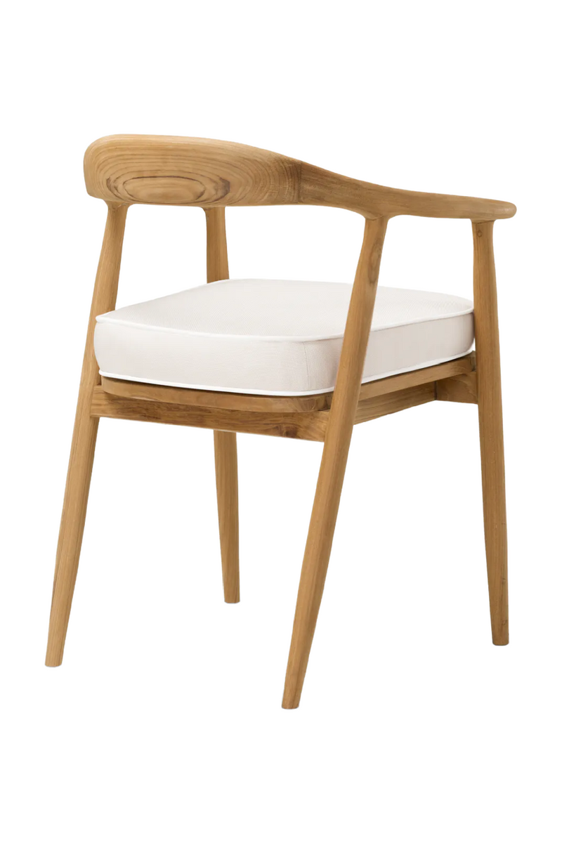 Chaise de salle à manger d'extérieur en teck naturel | Eichholtz Bealenote | OROA.fr
