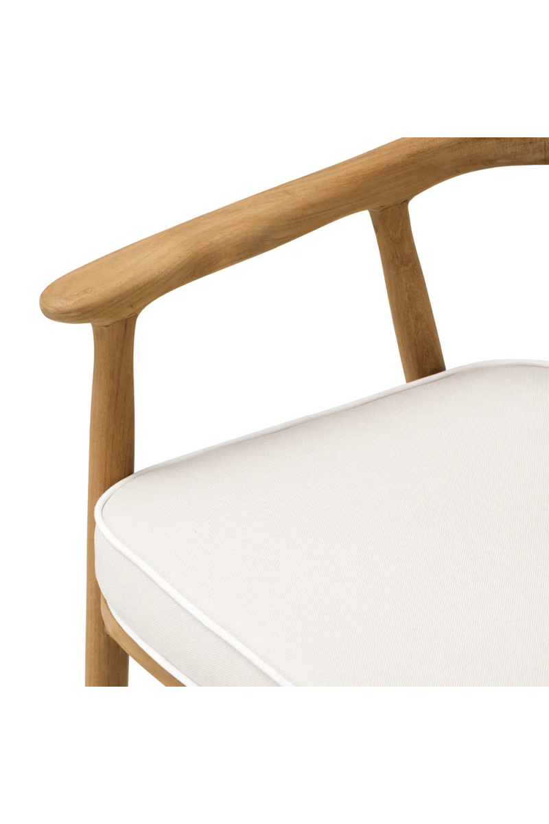 Chaise de salle à manger d'extérieur en teck naturel | Eichholtz Bealenote | OROA.fr