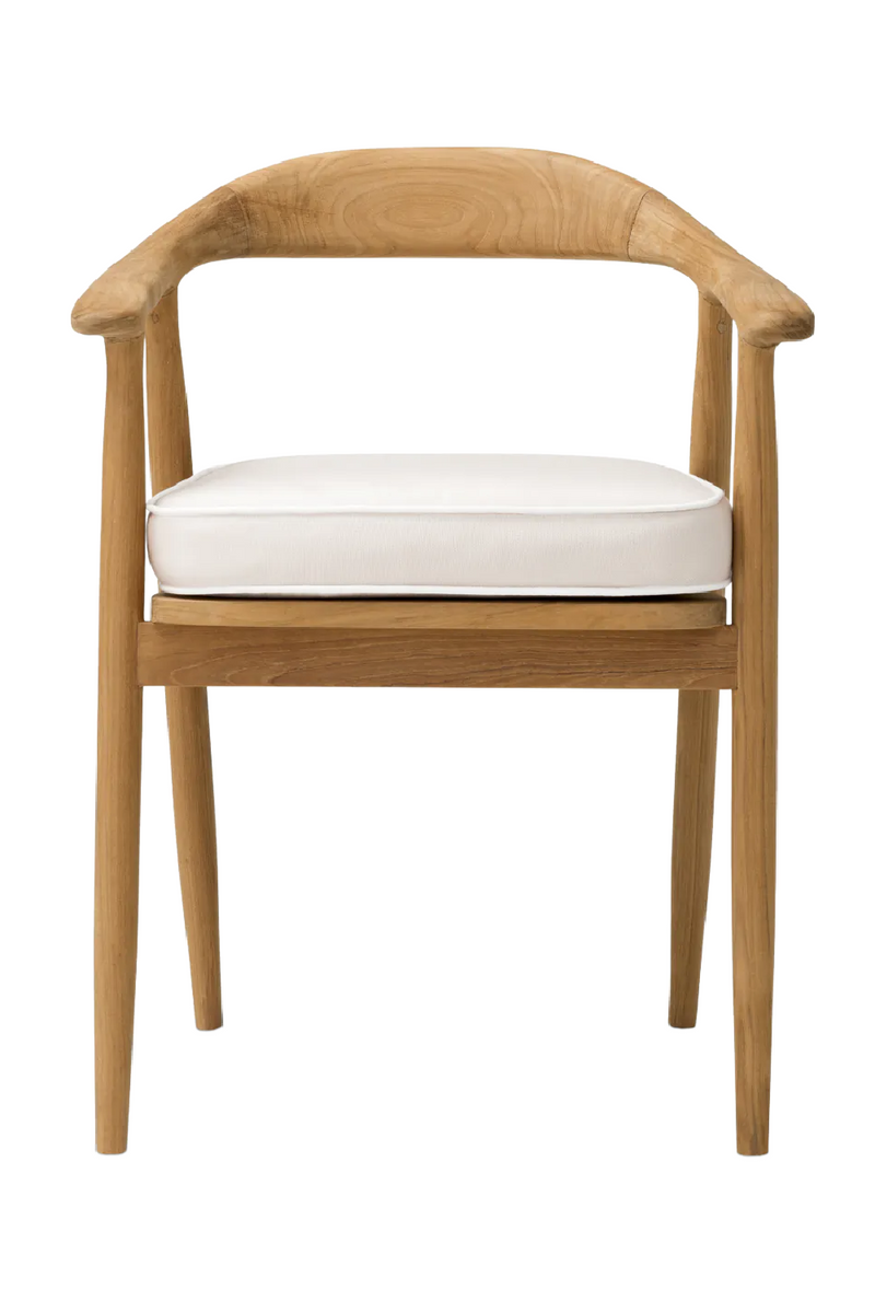 Chaise de salle à manger d'extérieur en teck naturel | Eichholtz Bealenote | OROA.fr