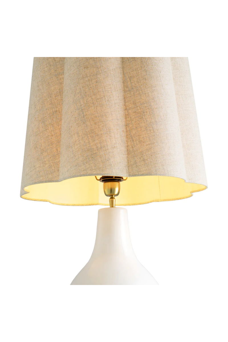Lampe de table avec base en céramique | Eichholtz Beatriz | OROA.fr