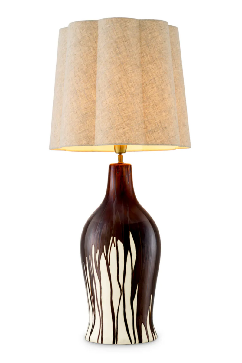 Lampe de table avec base en céramique | Eichholtz Beatriz | OROA.fr