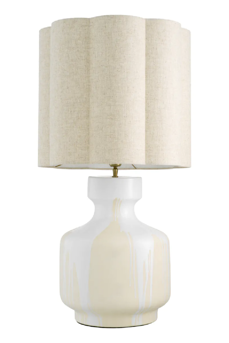 Lampe de table en céramique à effet goutte | Eichholtz Lorena | OROA.fr