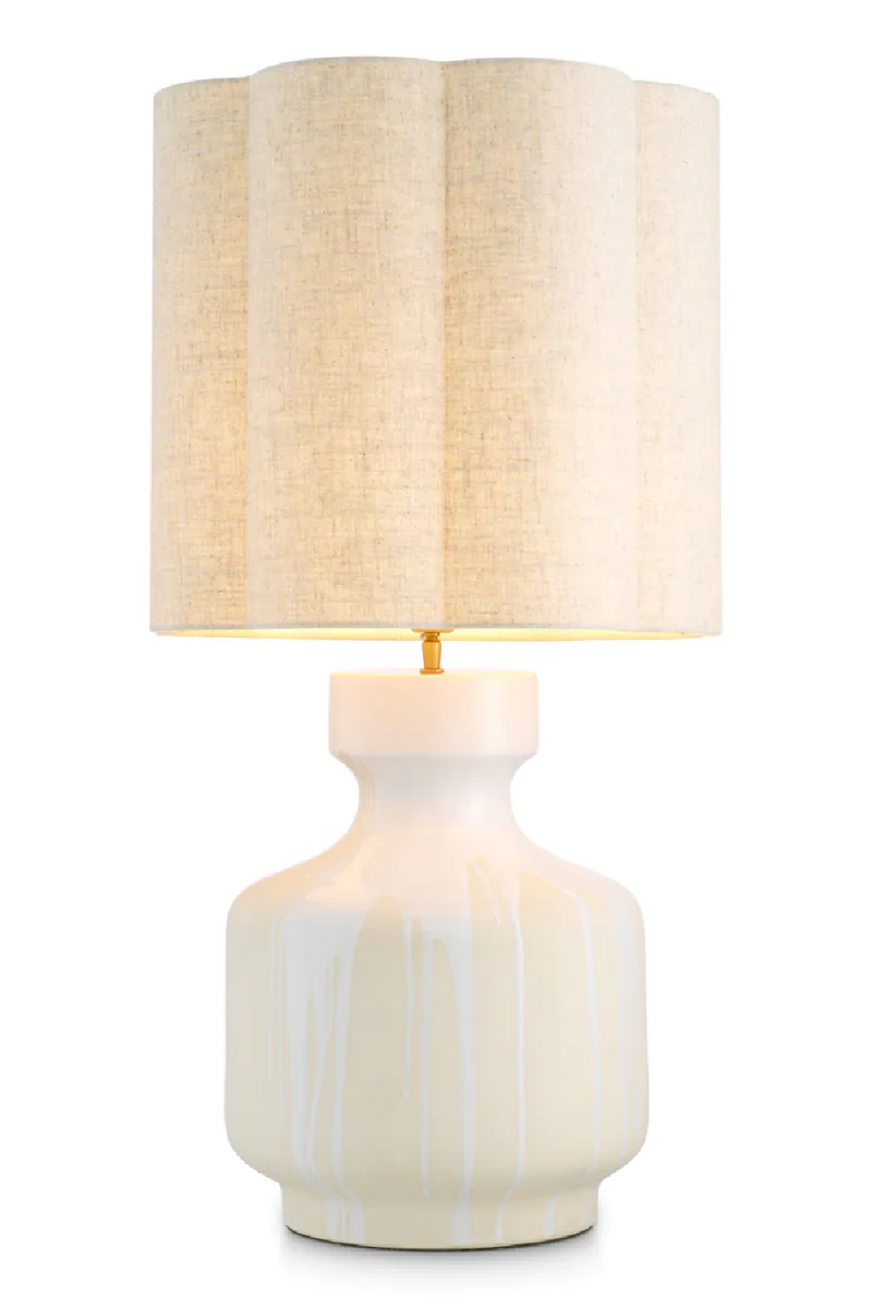 Lampe de table en céramique à effet goutte | Eichholtz Lorena | OROA.fr