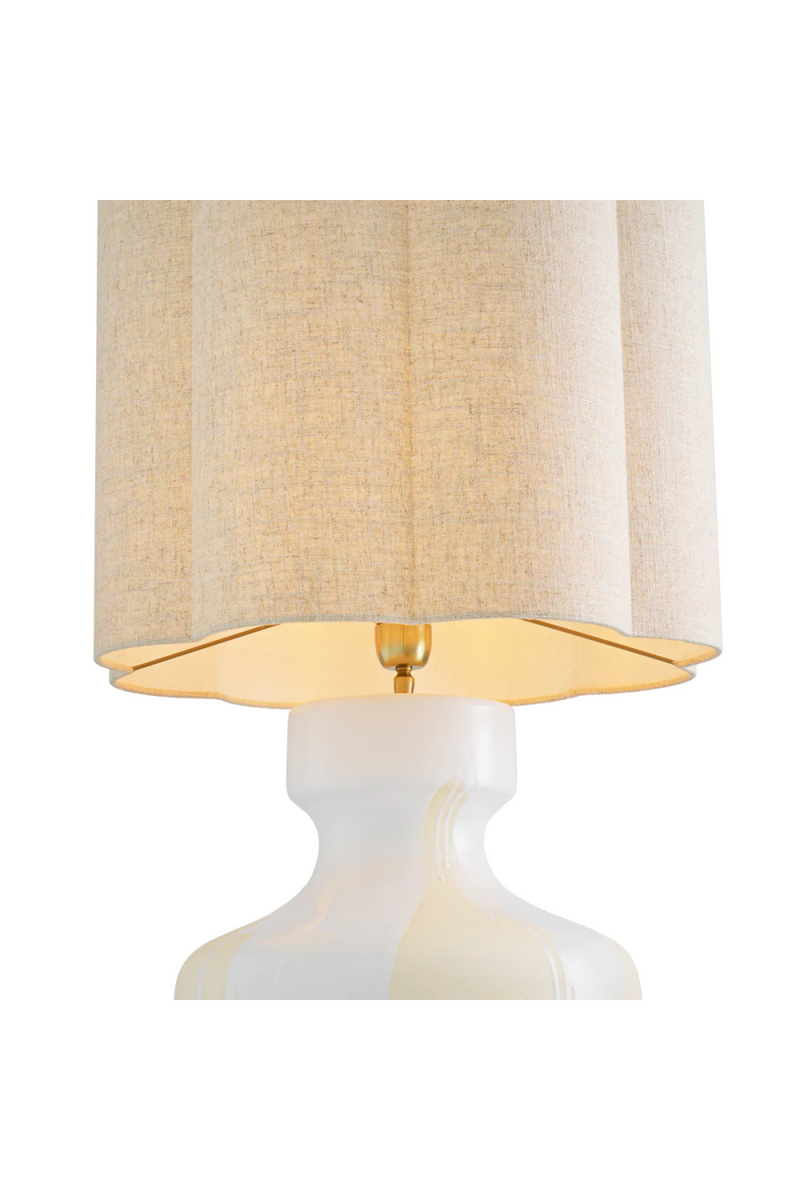 Lampe de table en céramique à effet goutte | Eichholtz Lorena | OROA.fr