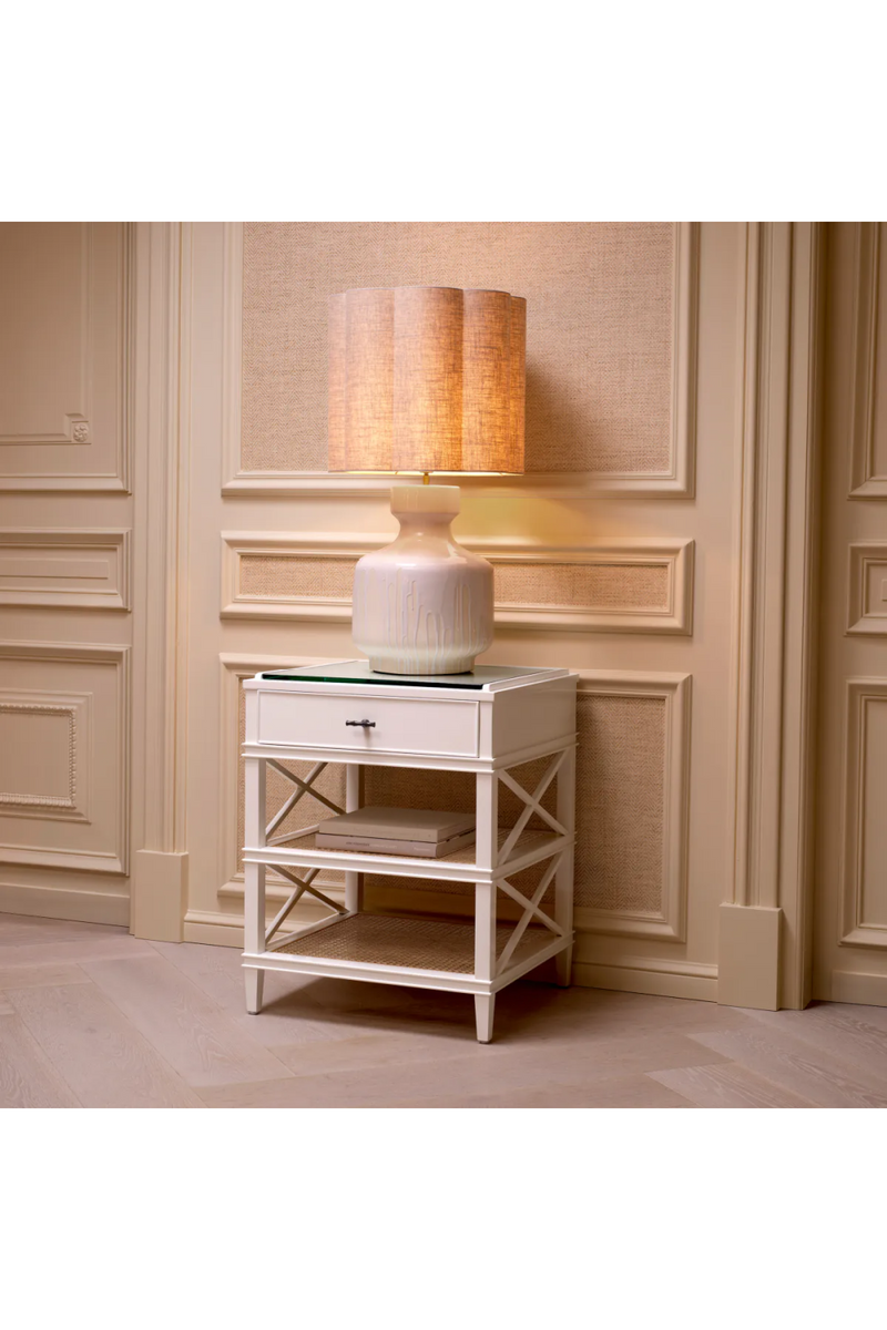 Lampe de table en céramique à effet goutte | Eichholtz Lorena | OROA.fr