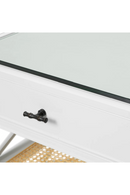 Table d'appoint blanche 1 tiroir | Eichholtz Bahamas | OROA.fr