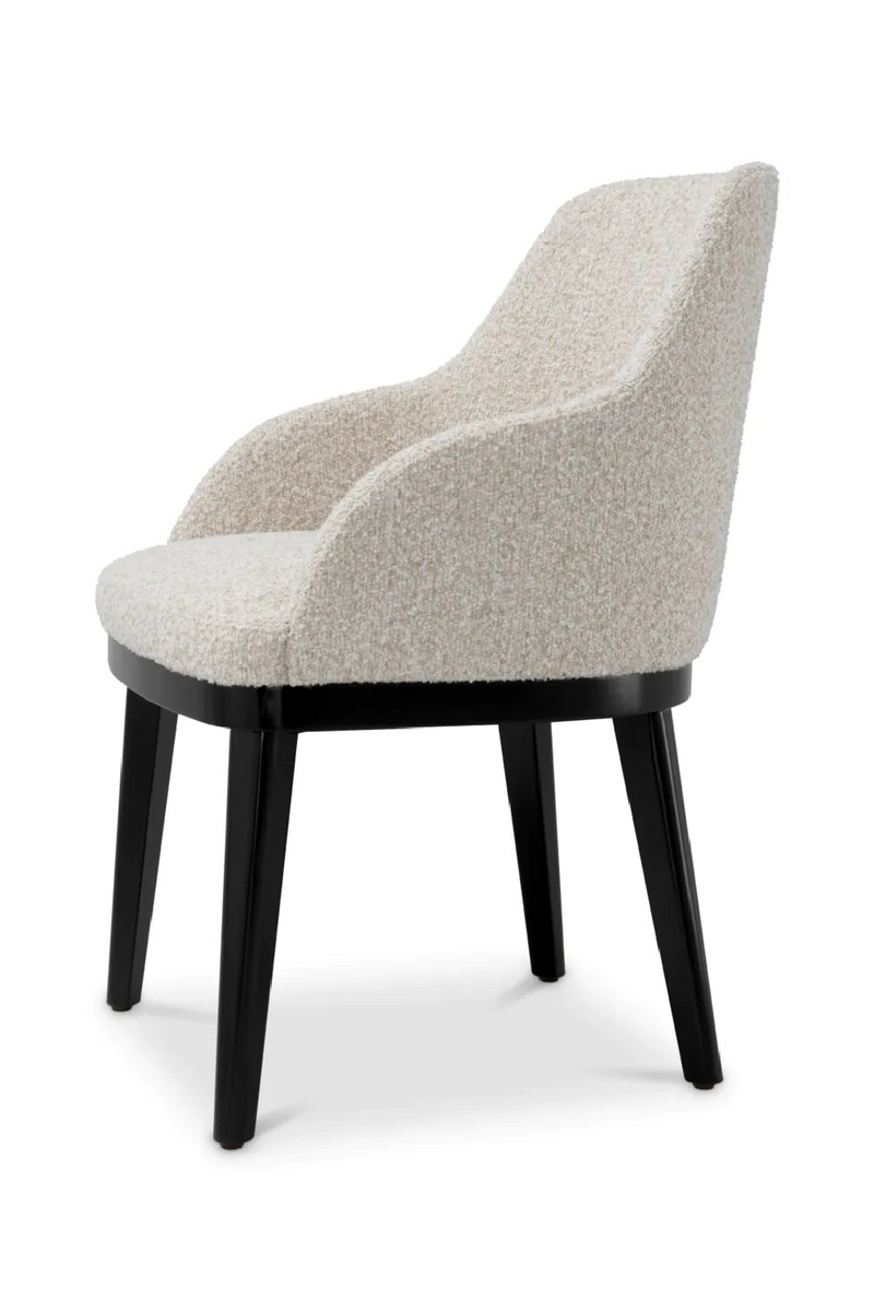 Chaise de salle à manger avec accoudoirs beige | Eichholtz Costa | Meubleluxe.fr