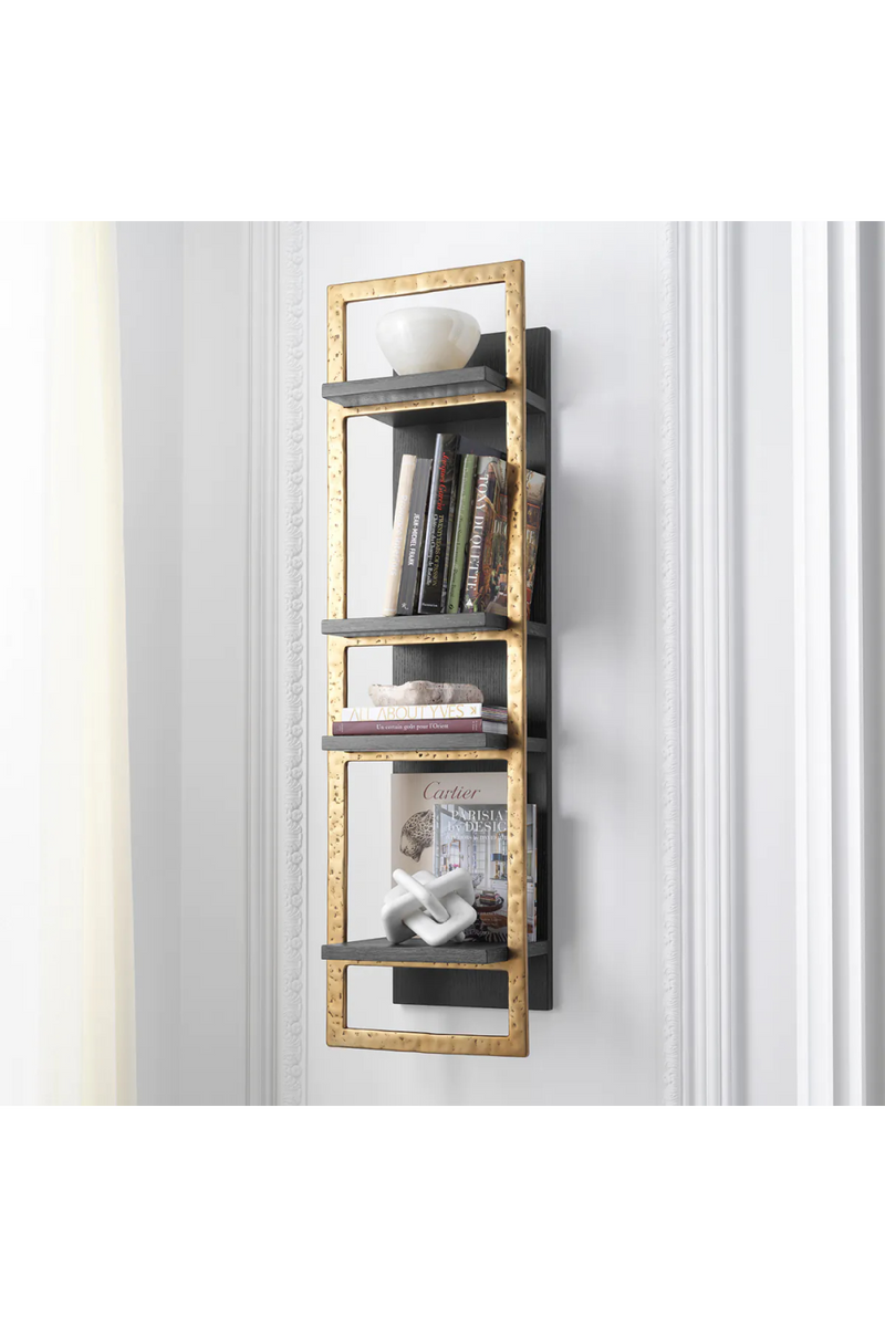 Armoire Murale Encadrée en Laiton Brossé | Eichholtz Belcanto | OROA.fr