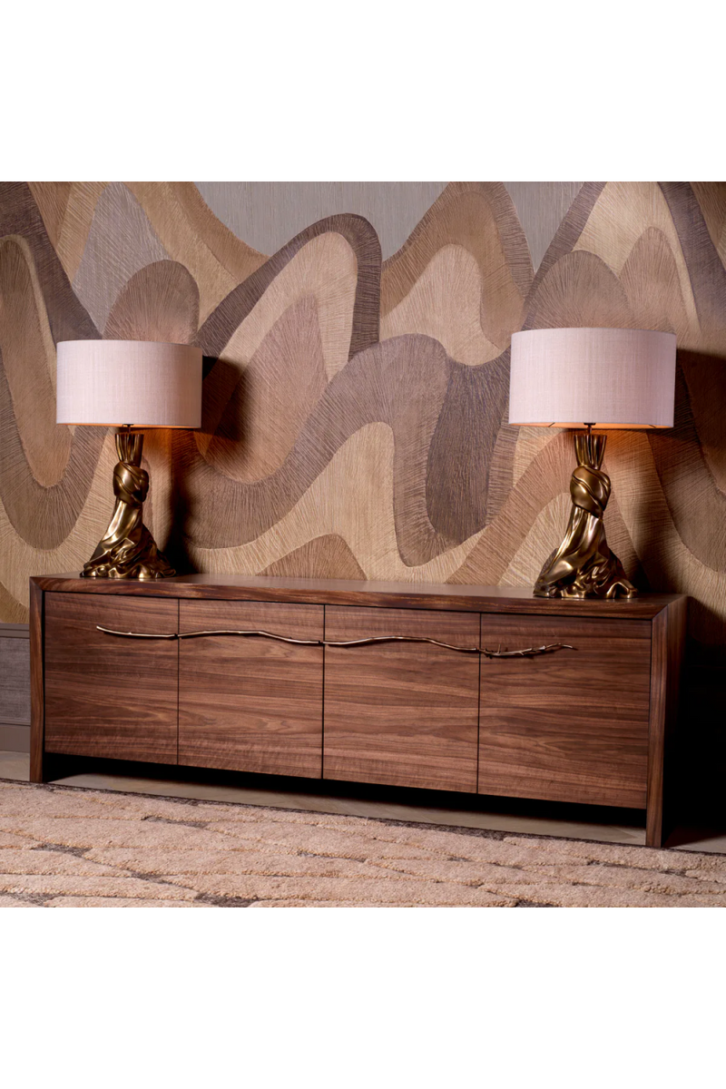 Commode 4 portes en placage de noyer | Eichholtz Charford | OROA.fr