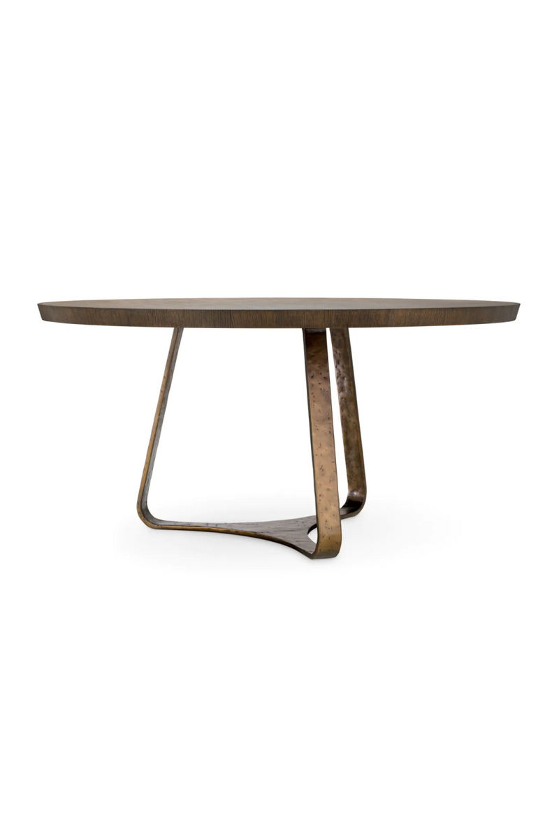 Table de salle a manger avec base en aluminium | Eichholtz Cambronne | OROA.fr