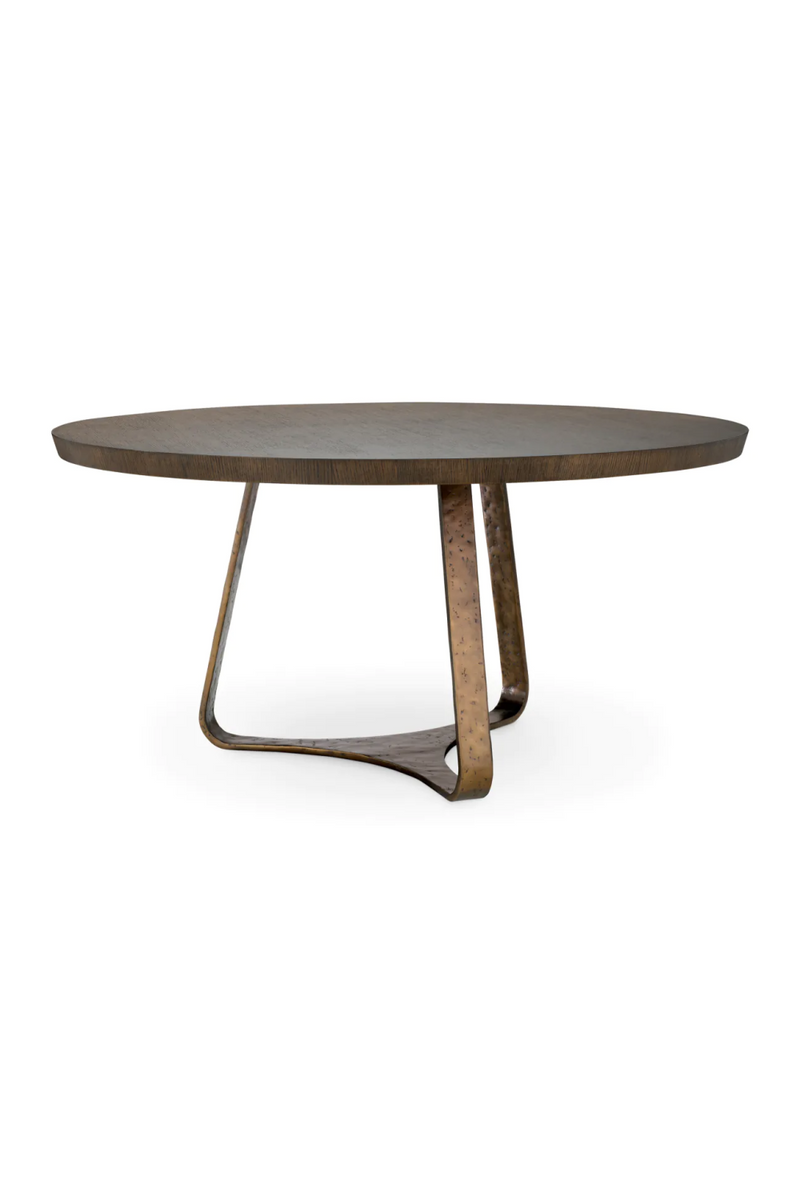 Table de salle a manger avec base en aluminium | Eichholtz Cambronne | OROA.fr