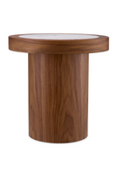 Table d'appoint ronde en marbre marron | Eichholtz Presedio | OROA.fr