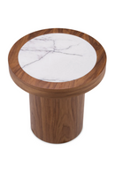 Table d'appoint ronde en marbre marron | Eichholtz Presedio | OROA.fr