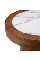 Table d'appoint ronde en marbre marron | Eichholtz Presedio | OROA.fr
