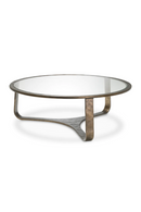 Table basse ronde en aluminium | Eichholtz Cambronne | OROA.fr