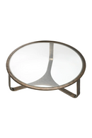 Table basse ronde en aluminium | Eichholtz Cambronne | OROA.fr