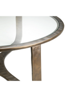 Table basse ronde en aluminium | Eichholtz Cambronne | OROA.fr