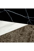 Table de salle a manger ronde base cuivre | Eichholtz Tricolori | OROA.fr