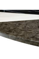 Table de salle a manger ronde base cuivre | Eichholtz Tricolori | OROA.fr