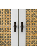 Commode 4 portes en rotin naturel | Eichholtz Bahamas | OROA.fr