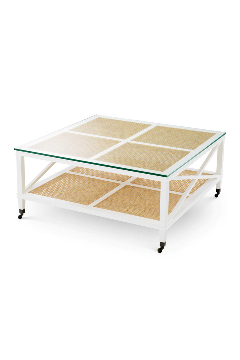 Table basse en rotin naturel | Eichholtz Bahamas | OROA.fr