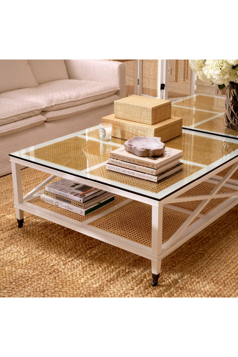 Table basse en rotin naturel | Eichholtz Bahamas | OROA.fr