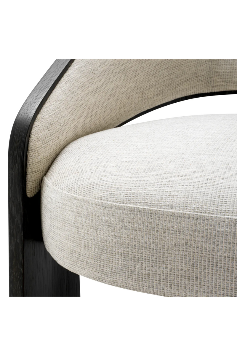Fauteuil Lounge en Chêne Gris Foncé | Eichholtz Zephira | OROA.fr
