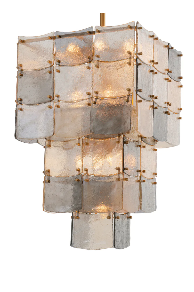 Lustre à étages en verre | Eichholtz Laurent | OROA.fr