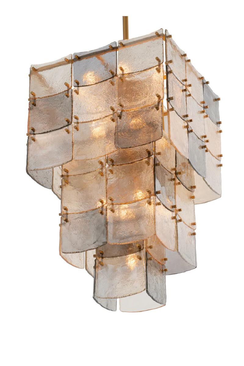 Lustre à étages en verre | Eichholtz Laurent | OROA.fr