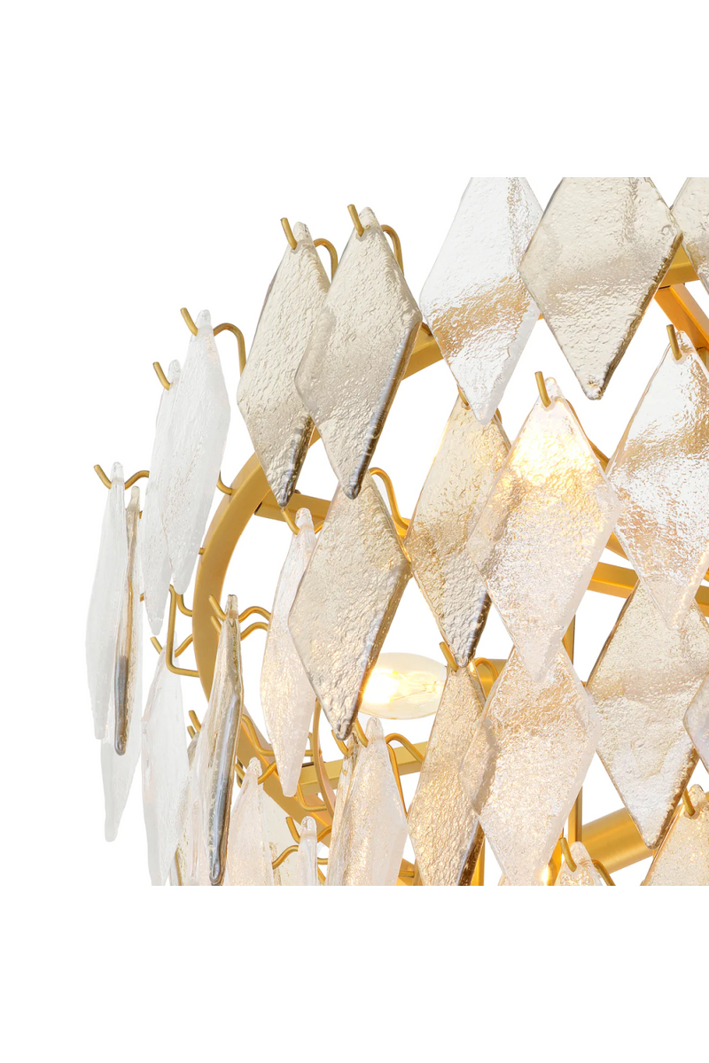 Lustre en verre antique et fait main | Eichholtz Rhombus S | OROA.fr