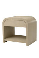 Table de nuit en chêne marron à 1 tiroir | Eichholtz Rhodes | OROA.fr