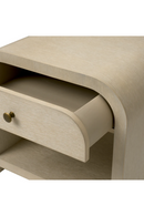 Table de nuit en chêne marron à 1 tiroir | Eichholtz Rhodes | OROA.fr