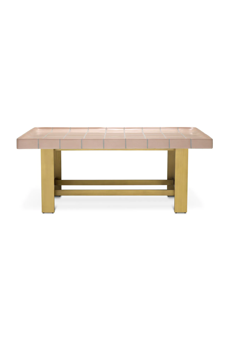 Table Basse en Céramique Rose | Eichholtz Adrian | OROA.fr