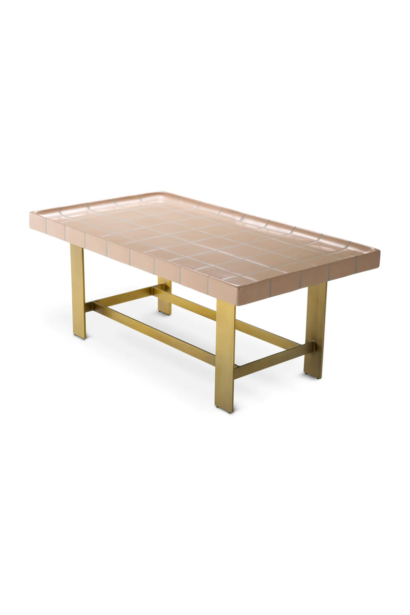 Table Basse en Céramique Rose | Eichholtz Adrian | OROA.fr