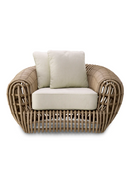 Fauteuil lounge d’extérieur en rotin | Eichholtz Siderno | OROA.fr