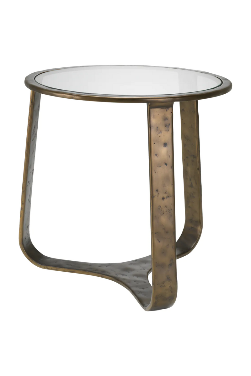 Table d'appoint ronde en aluminium | Eichholtz Cambronne | OROA.fr